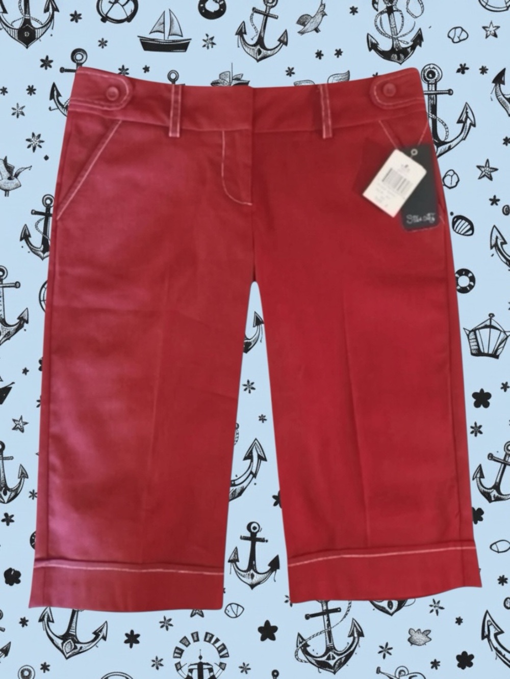 Star City NWT Y2K Classic Retro Coastal Grandma Preppy Casual Bermuda Shorts 9